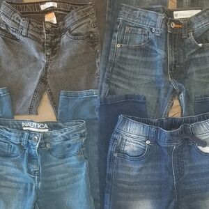 Bundle Girls Jeans 4 pair Lee, Nautica, Piper, HW